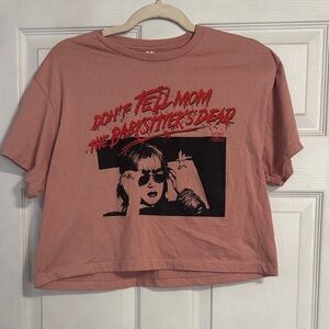 Graphic Cropped Tee - Don’t Tell Mom the Babysitter’s Dead